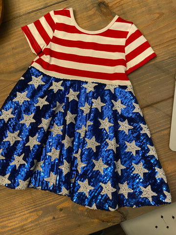 kids flag dress