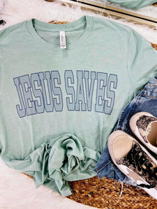 Jesus saves tee