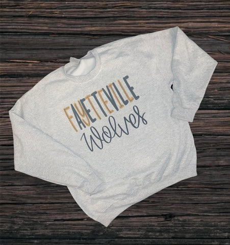 Fayetteville wolves sweatshirt
