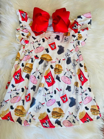 Kids chick-fil-a dress⭐️