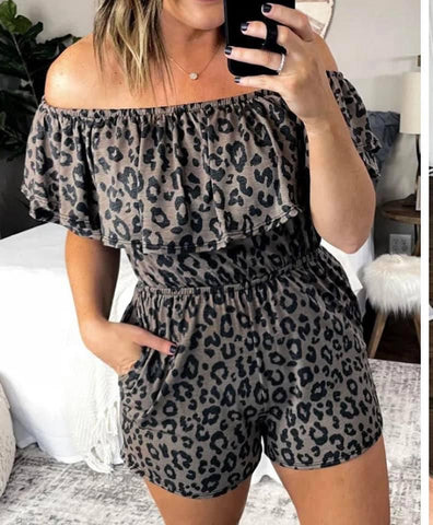 Cheetah romper